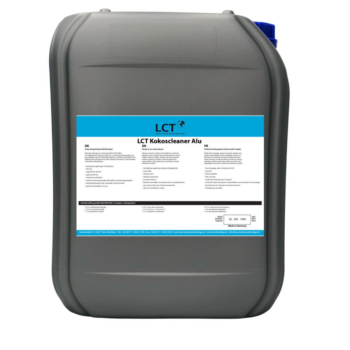 LCT Kokoscleaner  Alu, 20 Liter