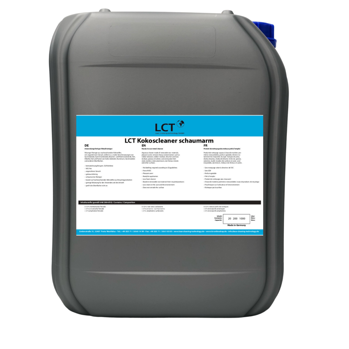 LCT Kokoscleaner low-foam, 20 Liter