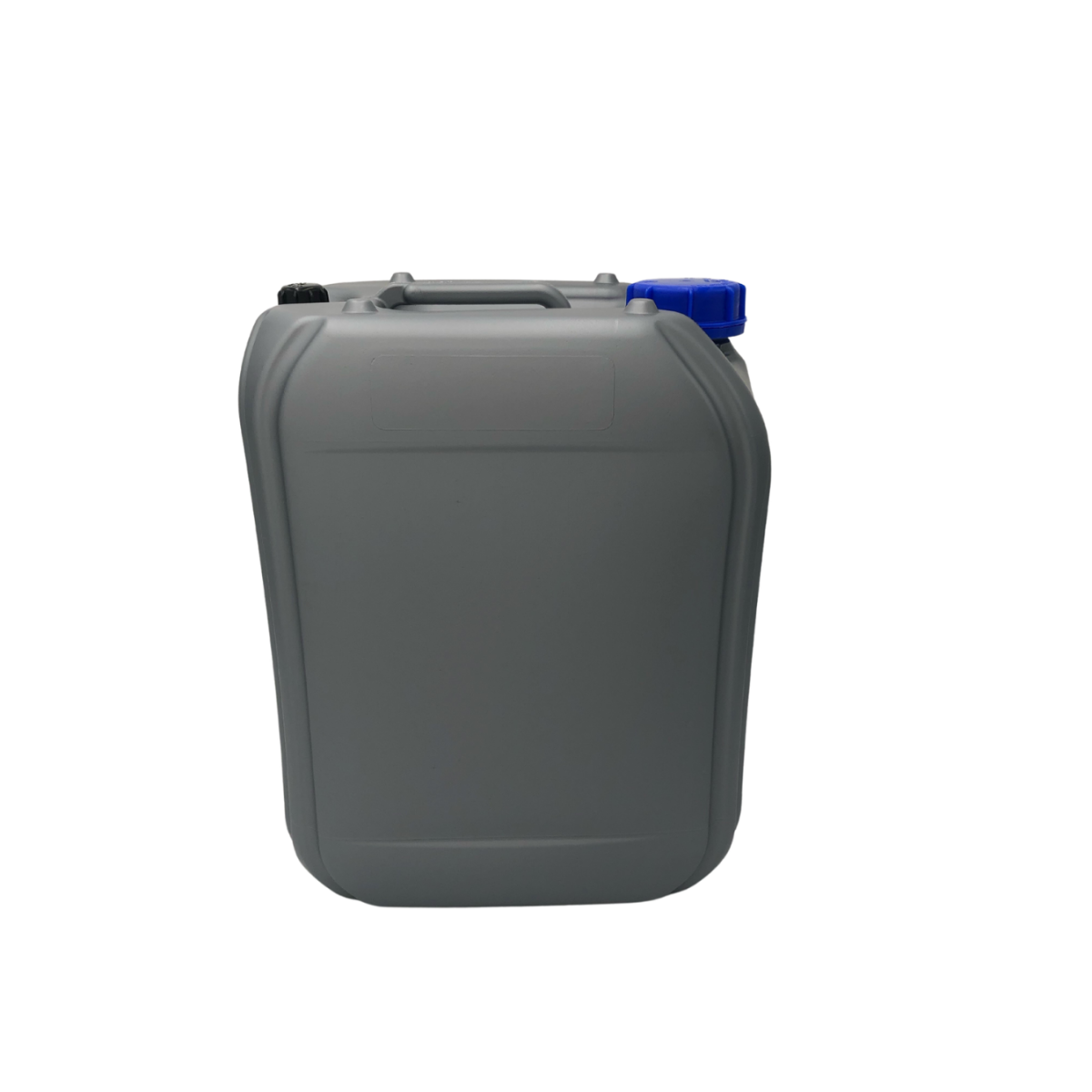 Kanister silber, 20 Liter, leer, inkl. blauem Deckel