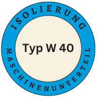 Isolierung Maschinenunterteil für Typ W 40