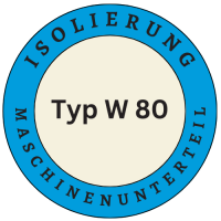 Isolierung Maschinenunterteil für Typ W 80