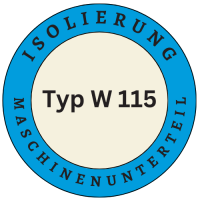 Isolierung Maschinenunterteil für Typ W 115